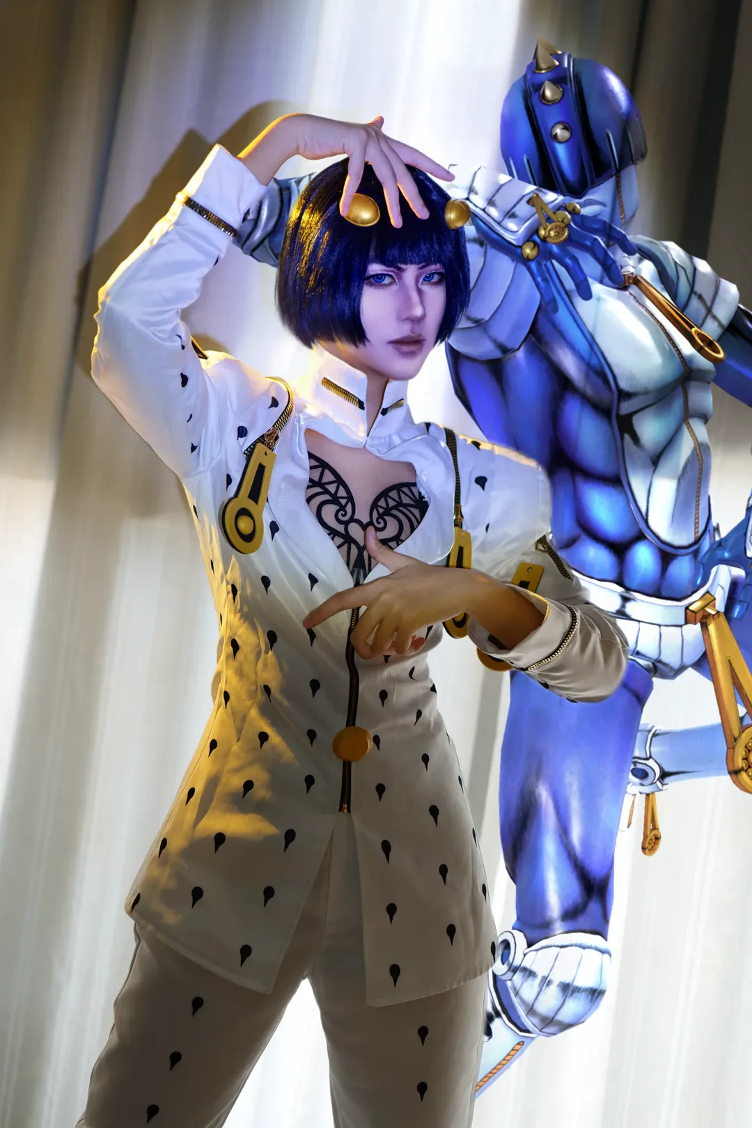 コスプレ撮影, ジョジョの奇妙な冒険, ブローノ・ブチャラティのコスプレ, 黄金の風コスプレ, スタンド使い - 2枚目