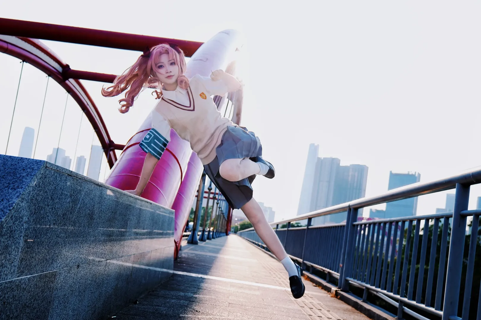 Outdoor photography, Kuroko Shirai cosplay, A Certain Scientific Railgun, Shenzhen photoshoot booking, Academy City