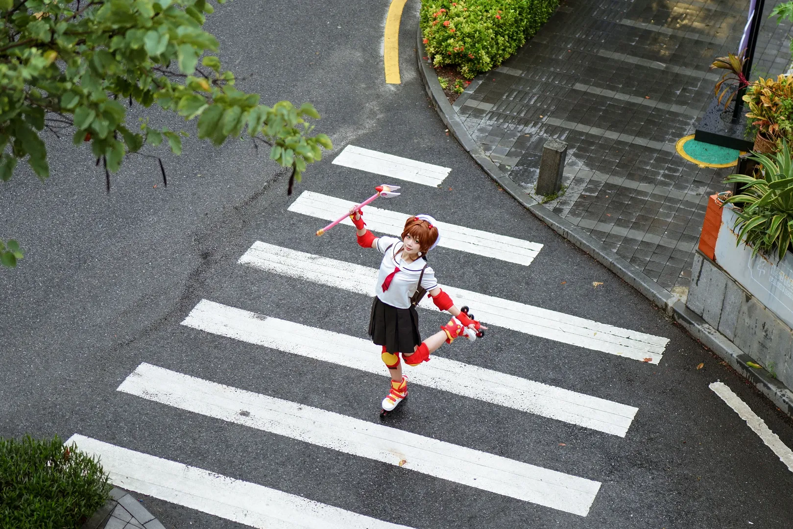 二次元摄影, 城市街拍, 木之本樱cos, 魔卡少女樱, cosplay正片 - 第5张