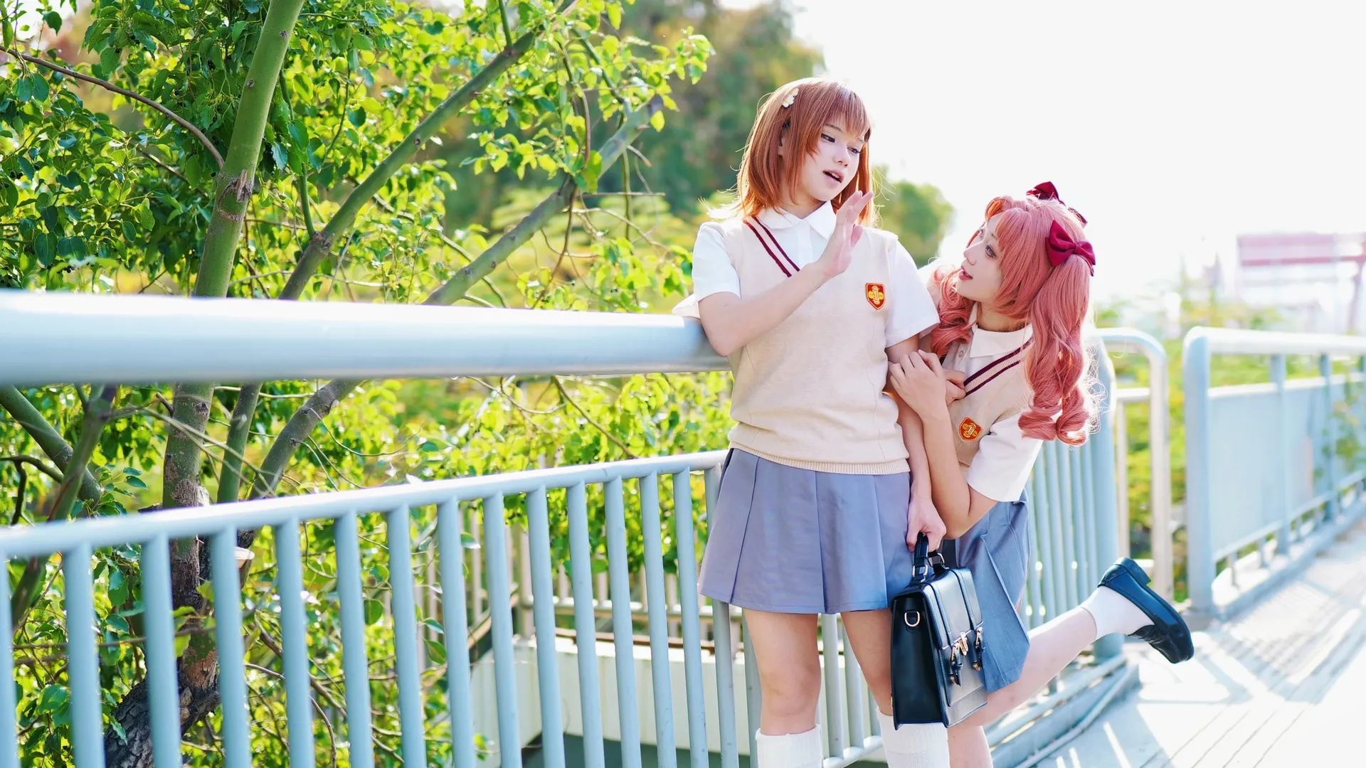 コスプレ写真, 二人コスプレ, 白井黒子コス, とある科学の超電磁砲, 三脚自撮り