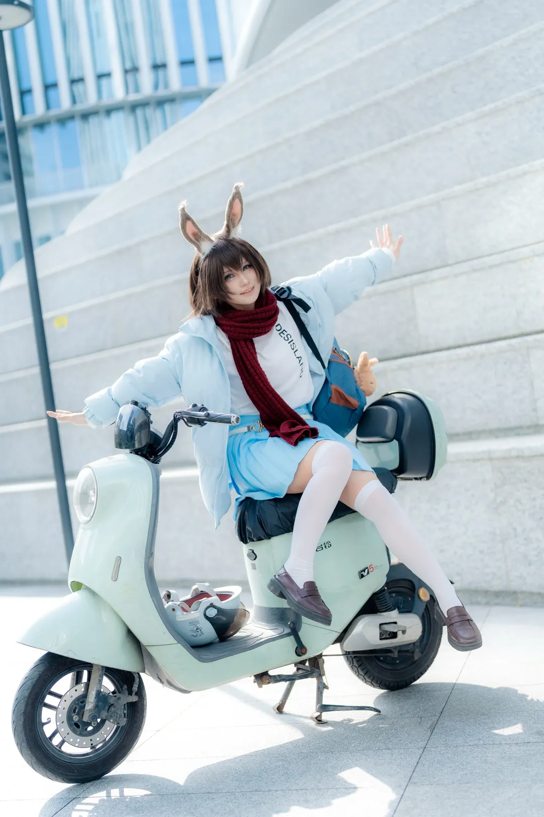 Anime-style photography, Arknights, Amiya cosplay, Casual cosplay, Amiya - Fresh Fastener