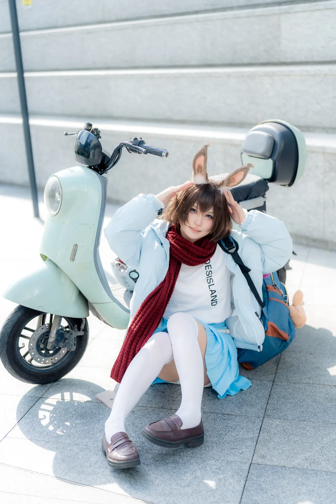 二次元撮影, アークナイツ, アーミヤ コスプレ, コスプレ日常, アーミヤ - 見習い宅配人 - 3枚目