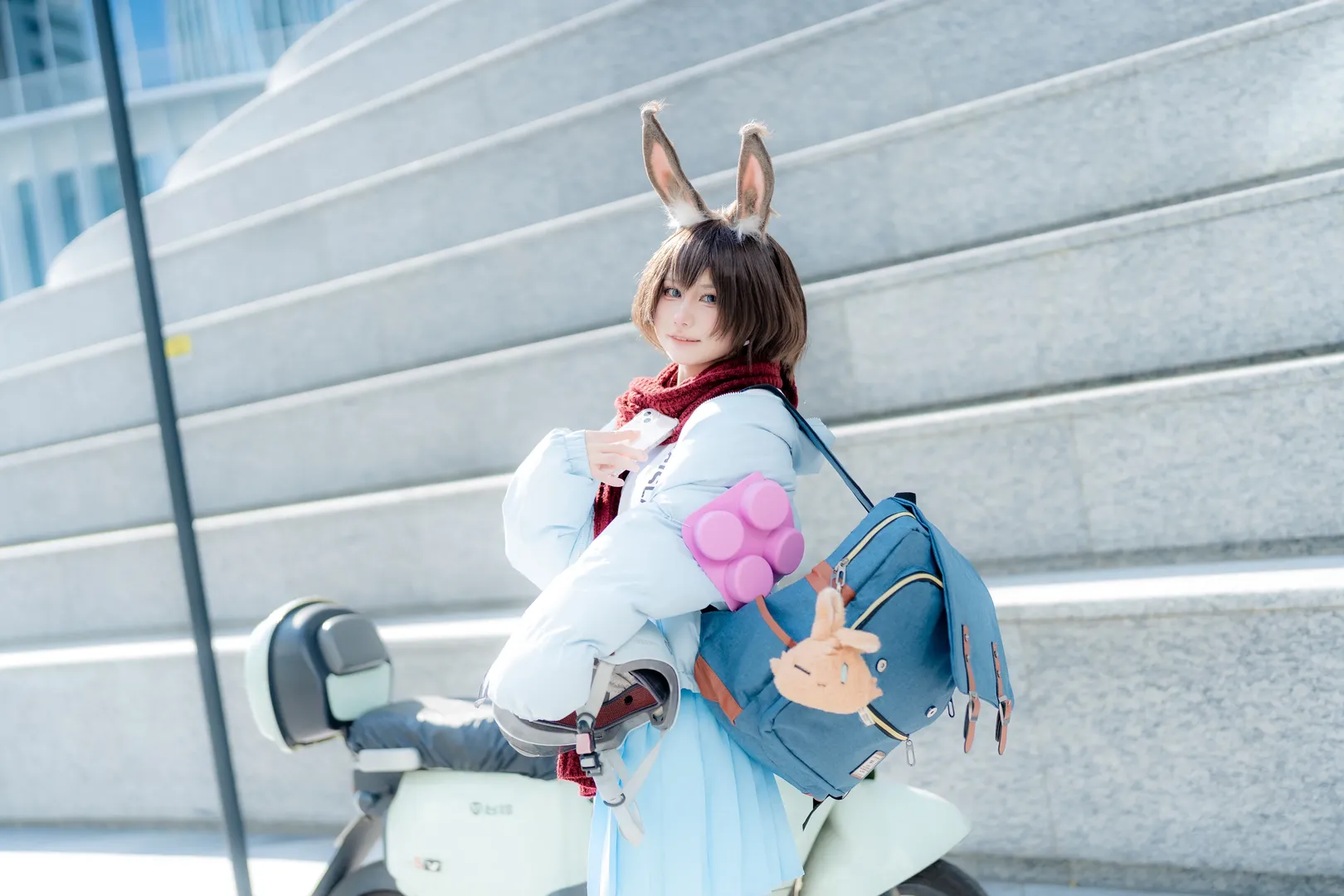 二次元撮影, アークナイツ, アーミヤ コスプレ, コスプレ日常, アーミヤ - 見習い宅配人 - 4枚目