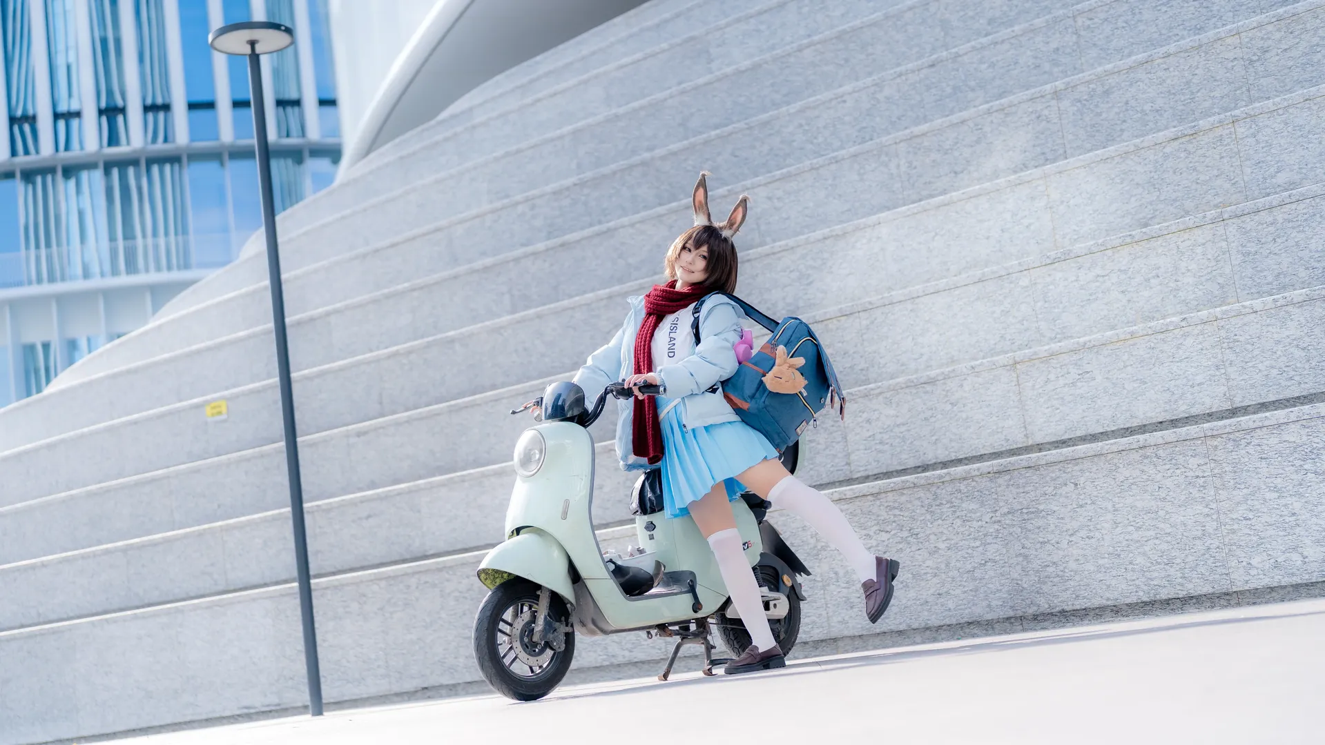 二次元撮影, アークナイツ, アーミヤ コスプレ, コスプレ日常, アーミヤ - 見習い宅配人 - 5枚目