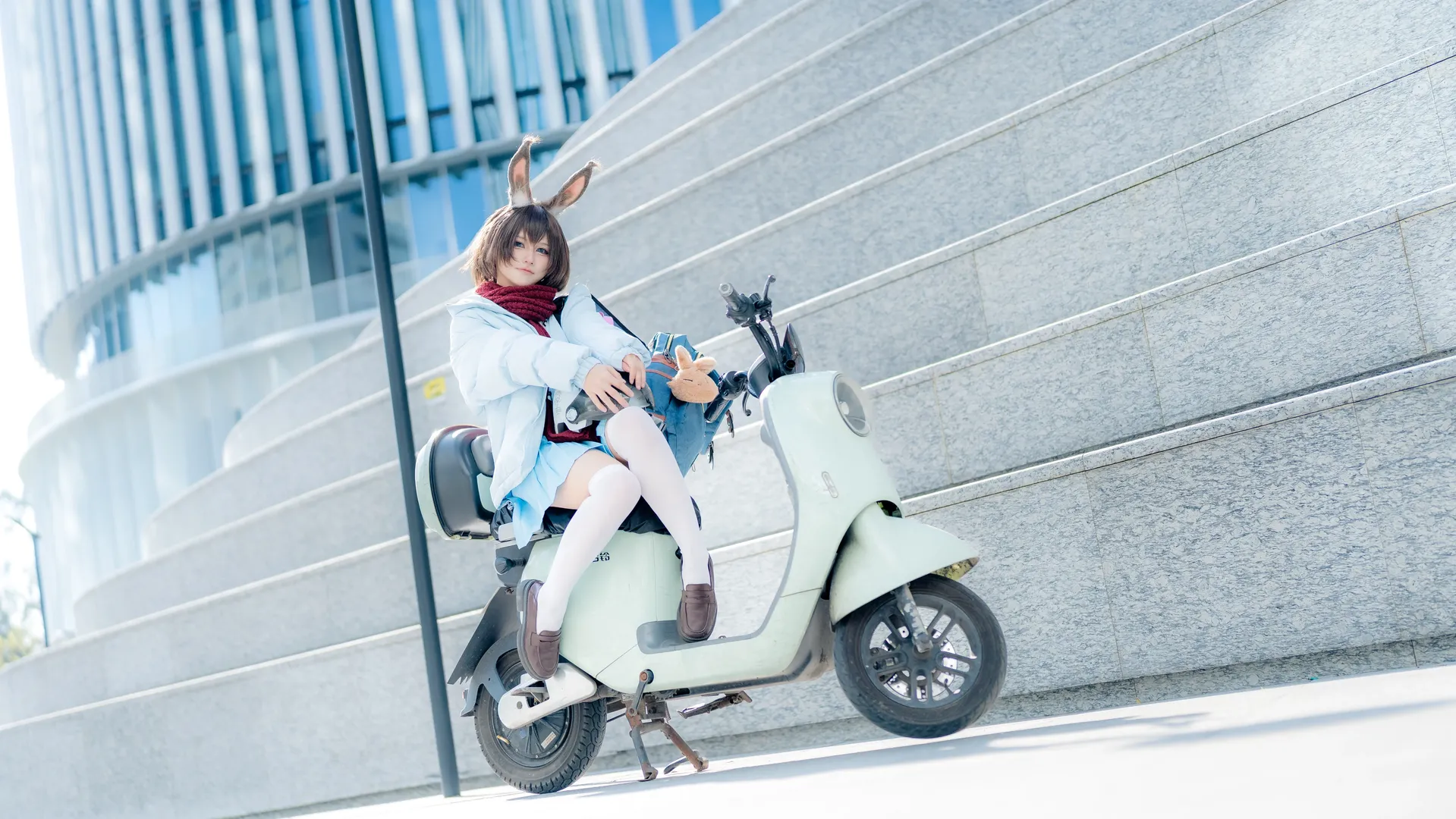 二次元撮影, アークナイツ, アーミヤ コスプレ, コスプレ日常, アーミヤ - 見習い宅配人 - 6枚目