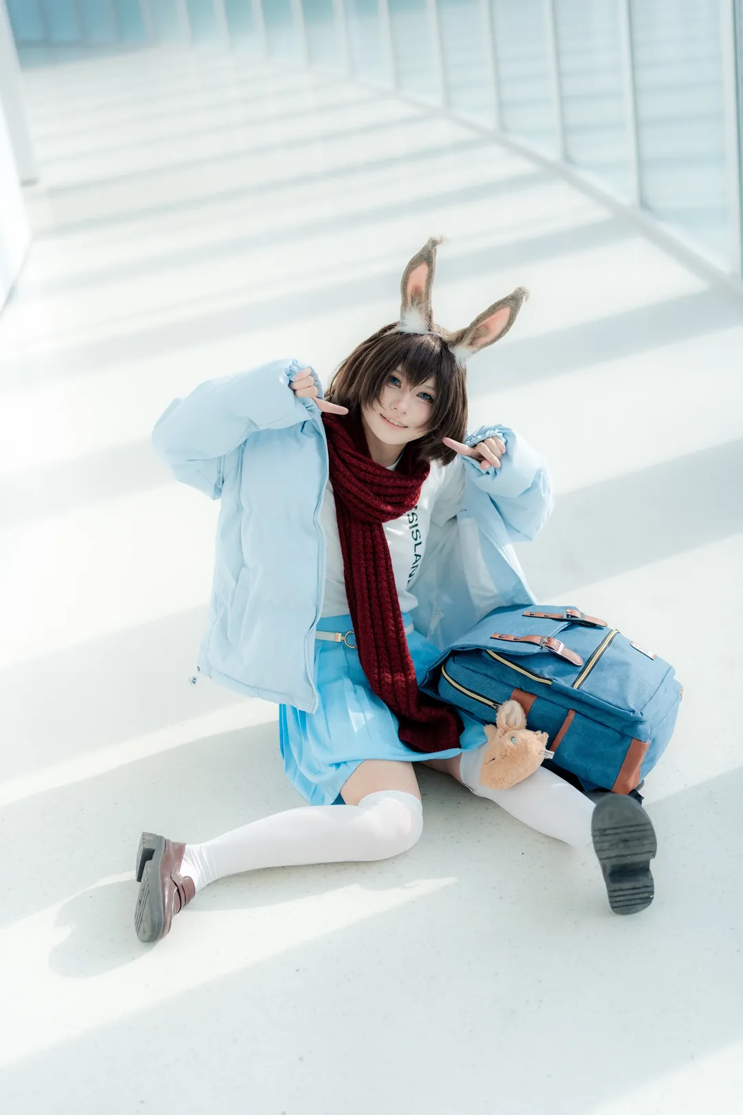 アークナイツ, アーミヤ コスプレ, 冬のコーディネート, コスプレ撮影, バニーガール - 1枚目