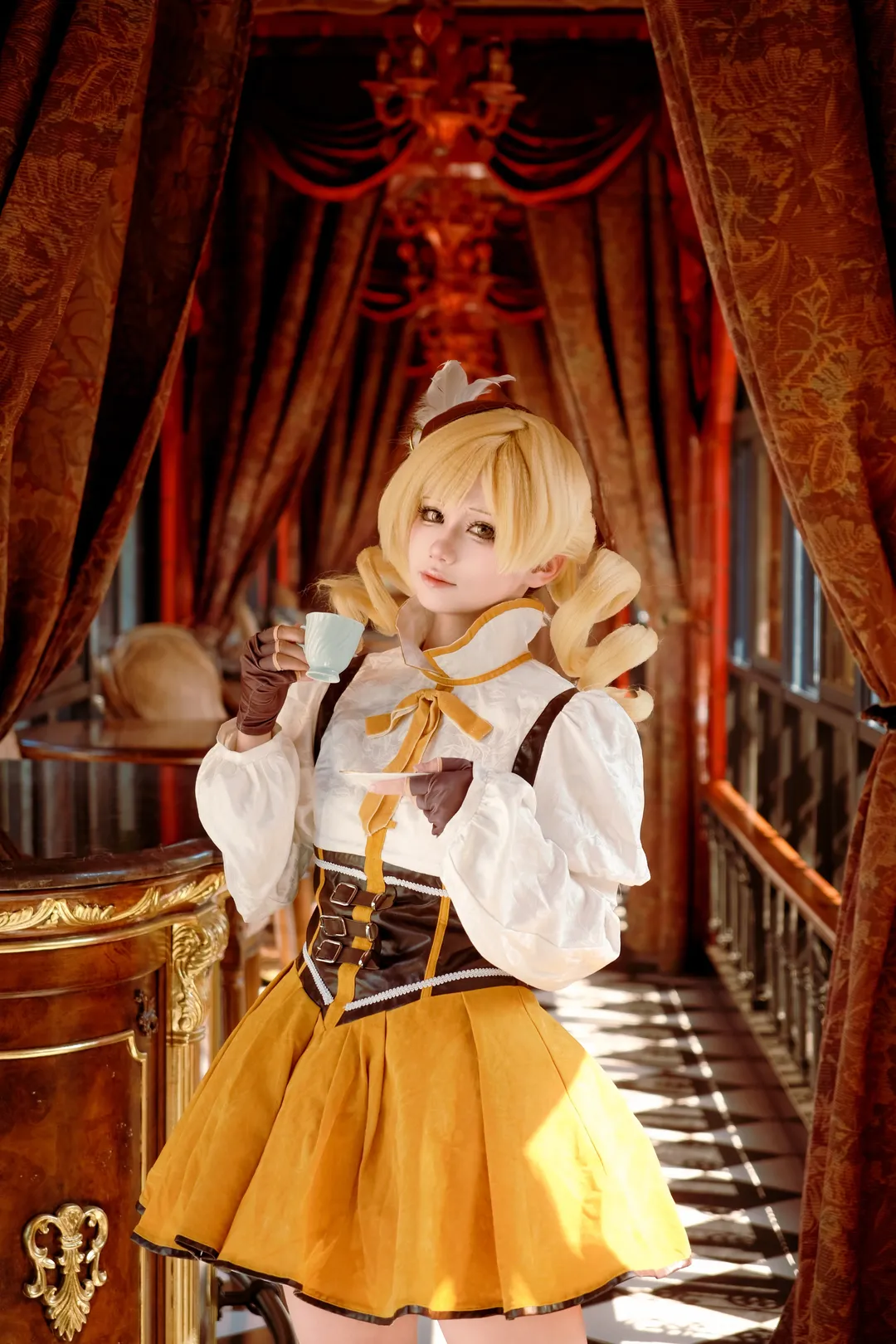 魔法少女小圆, 角色扮演摄影, 复古风穿搭, 巴麻美cos, 下午茶氛围 - 第4张