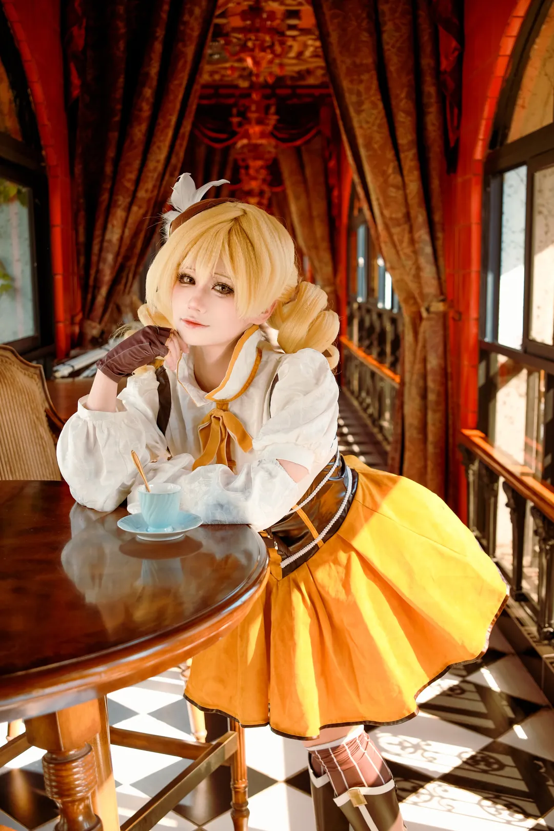 魔法少女小圆, 角色扮演摄影, 复古风穿搭, 巴麻美cos, 下午茶氛围 - 第7张