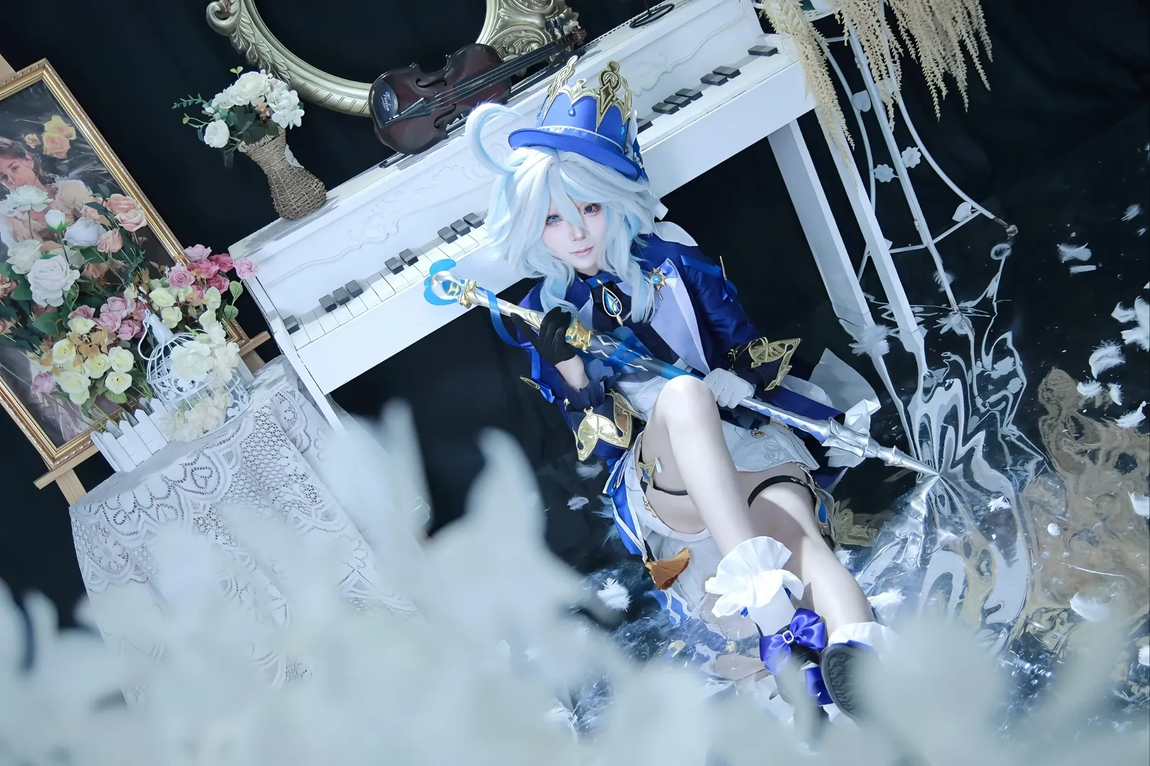 Genshin Impact, Cosplay photoshoot, Furina cosplay, Water Goddess, Focalors