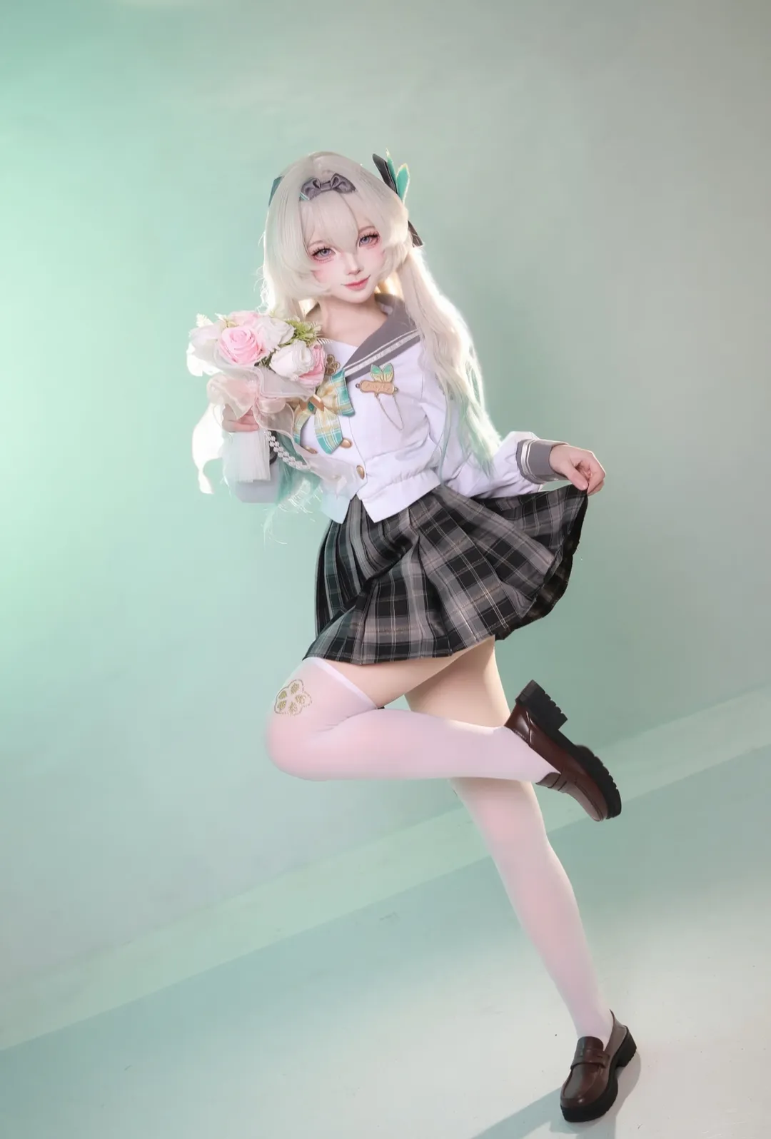 Honkai: Star Rail, Firefly cosplay, Spring Missive, Cosplay photoshoot, 2D high school girl