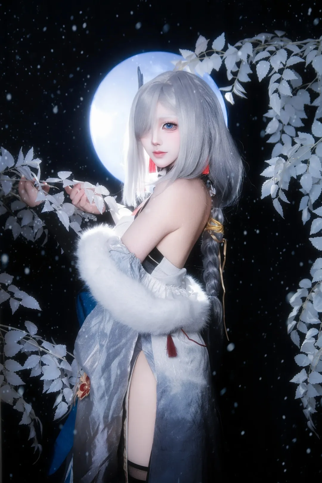 原神, cos正片, 申鹤cos, 雪中红梅, 申鹤同人