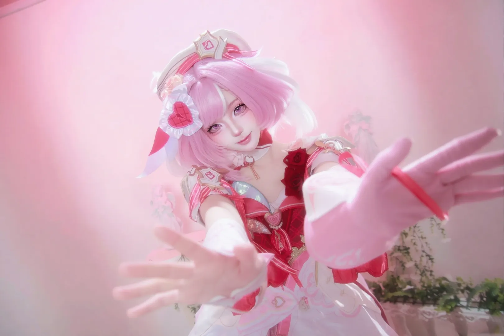 爱莉希雅cos, 崩坏三, 爱愿妖精, 二次元正片, 粉色系角色扮演 - 第2张