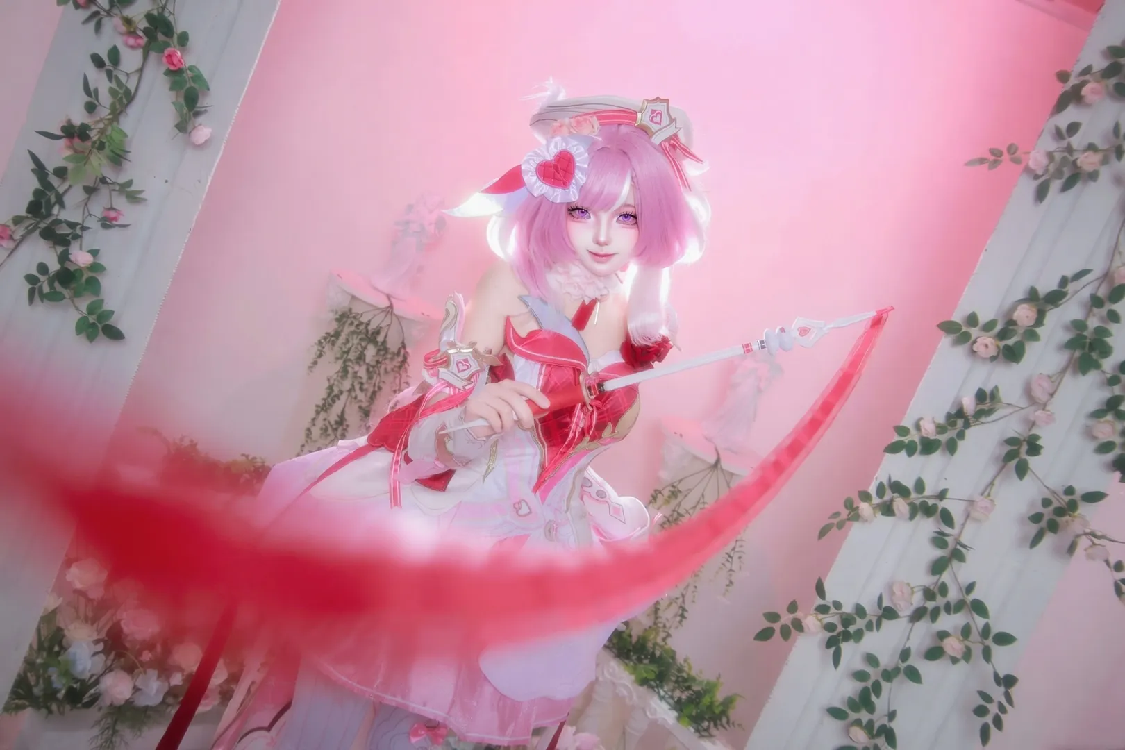爱莉希雅cos, 崩坏三, 爱愿妖精, 二次元正片, 粉色系角色扮演 - 第5张