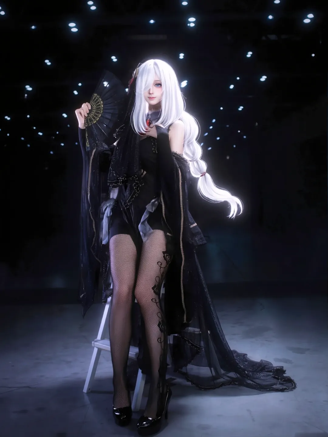 原神, 场照, 花嫁cos, 申鹤cos, 暗黑风cos