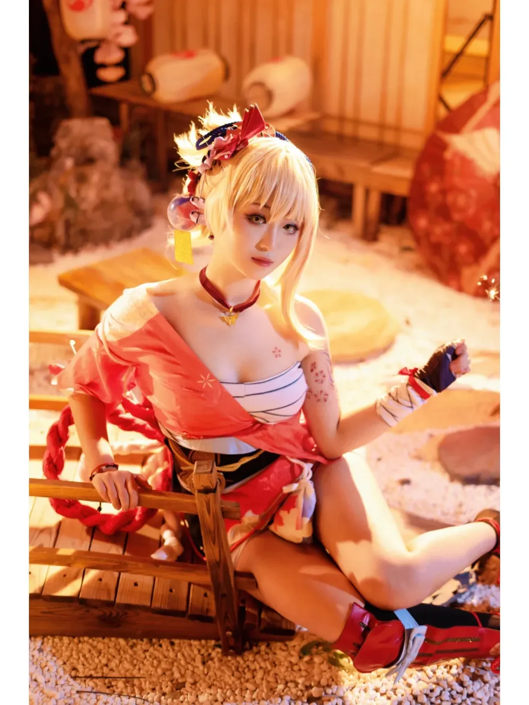 原神, 游戏角色还原, cosplay摄影, 和风cosplay, 宵宫cos