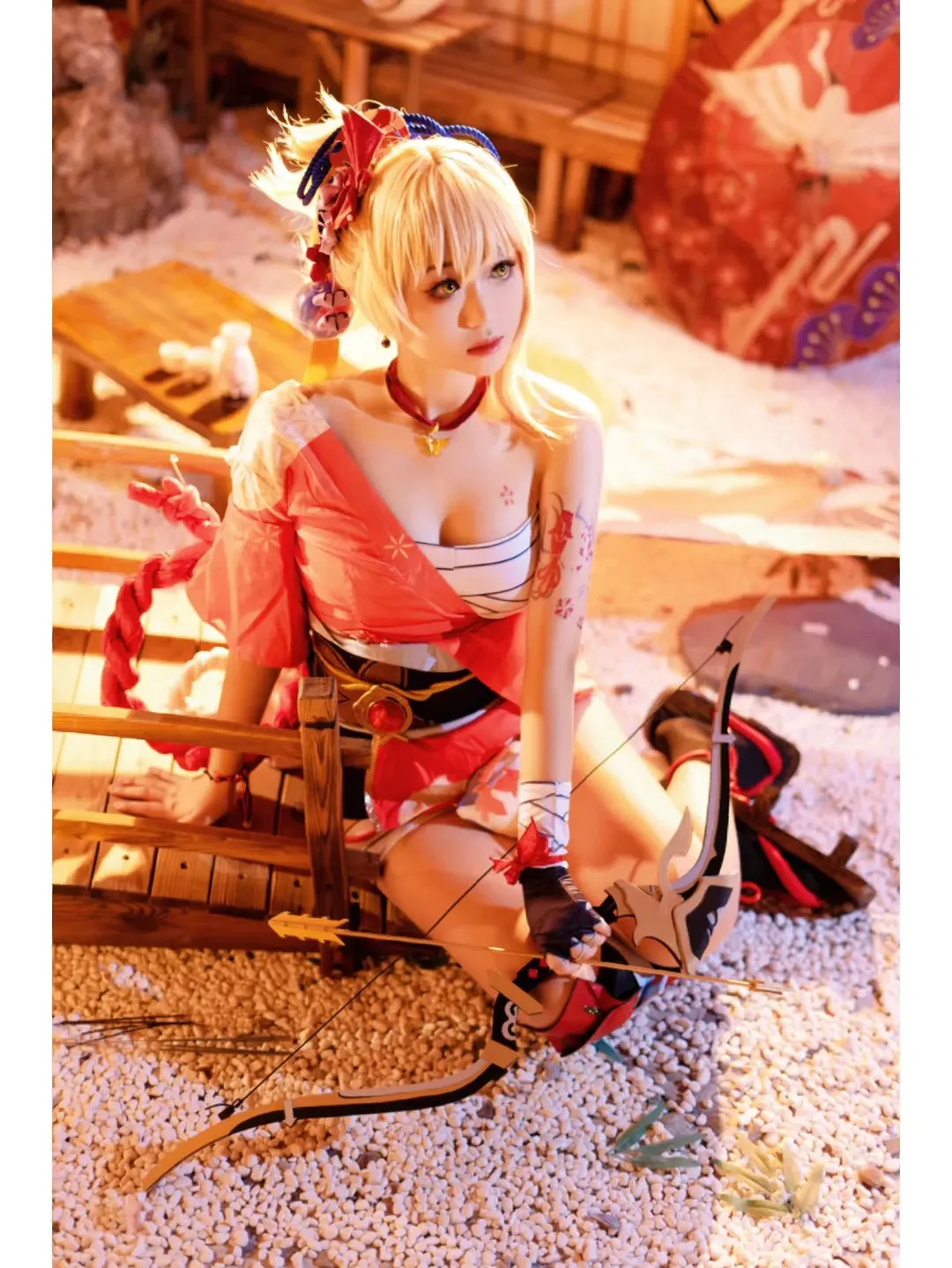 原神, 游戏角色还原, cosplay摄影, 和风cosplay, 宵宫cos - 第4张