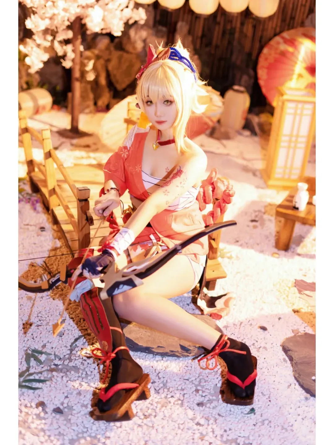 原神, 游戏角色还原, cosplay摄影, 和风cosplay, 宵宫cos - 第5张