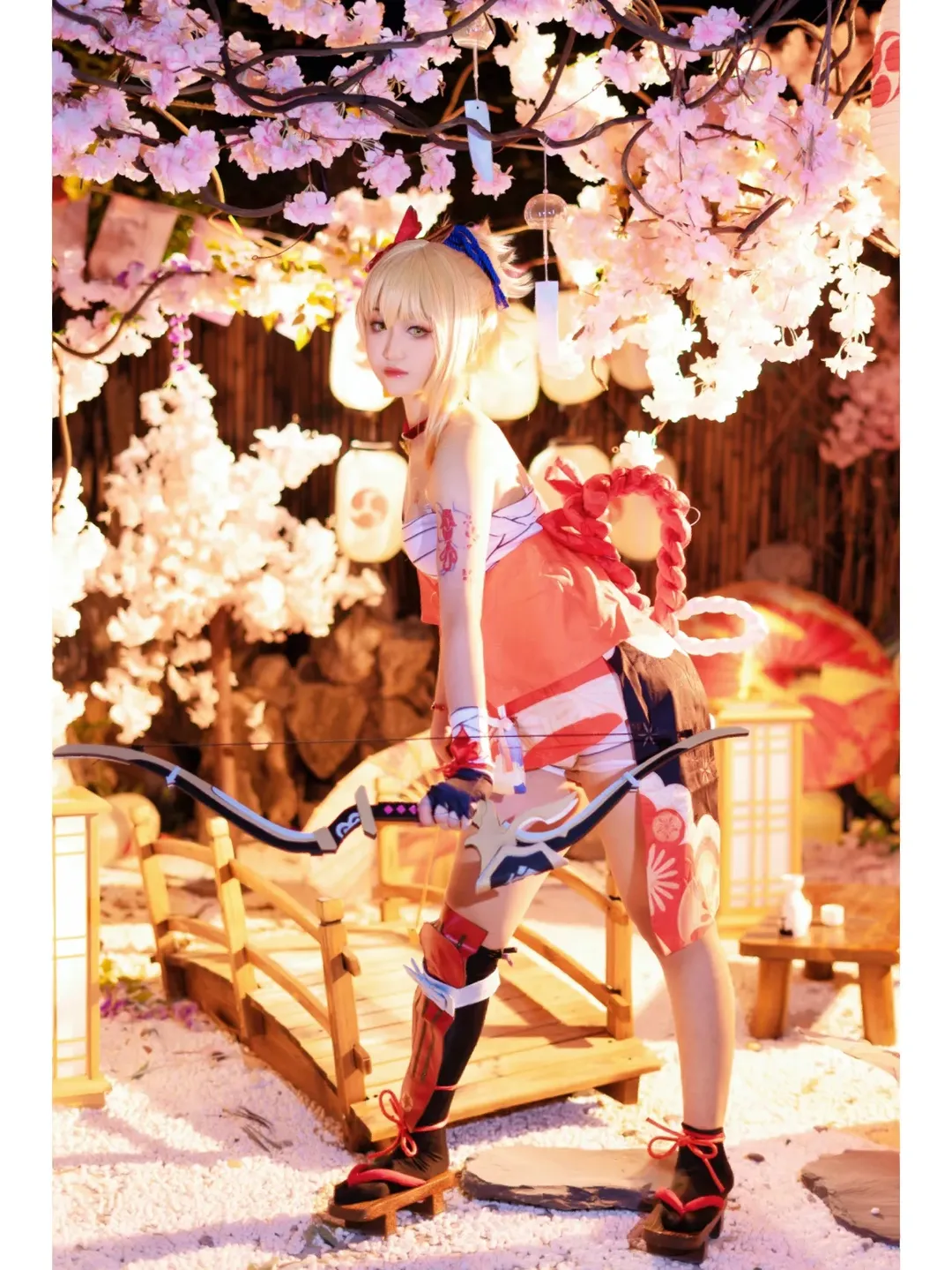 原神, 游戏角色还原, cosplay摄影, 和风cosplay, 宵宫cos - 第6张
