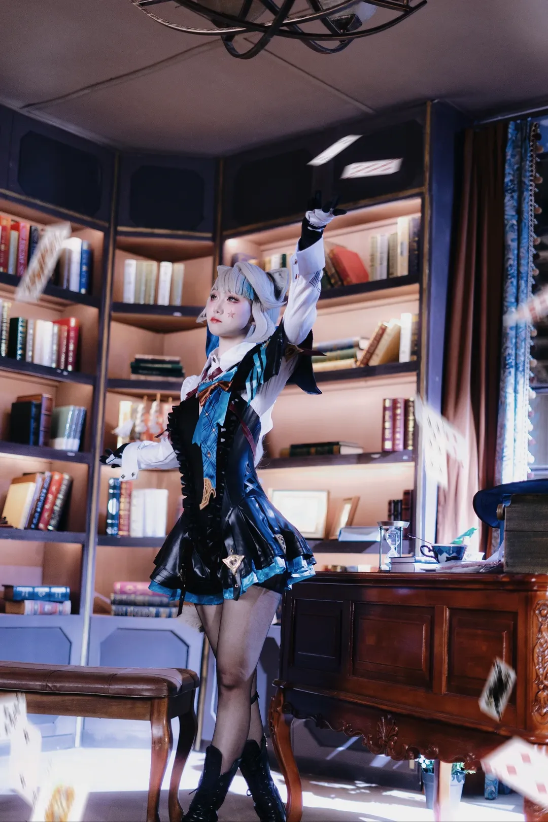 原神, リネット コスプレ, 猫娘, コスプレ撮影, マジシャン衣装 - 1枚目