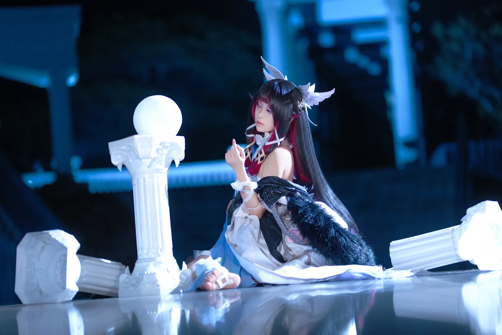 原神, 哥倫比婭cos, 同人產糧節, cosplay攝影, 魔法特效 - 第2張