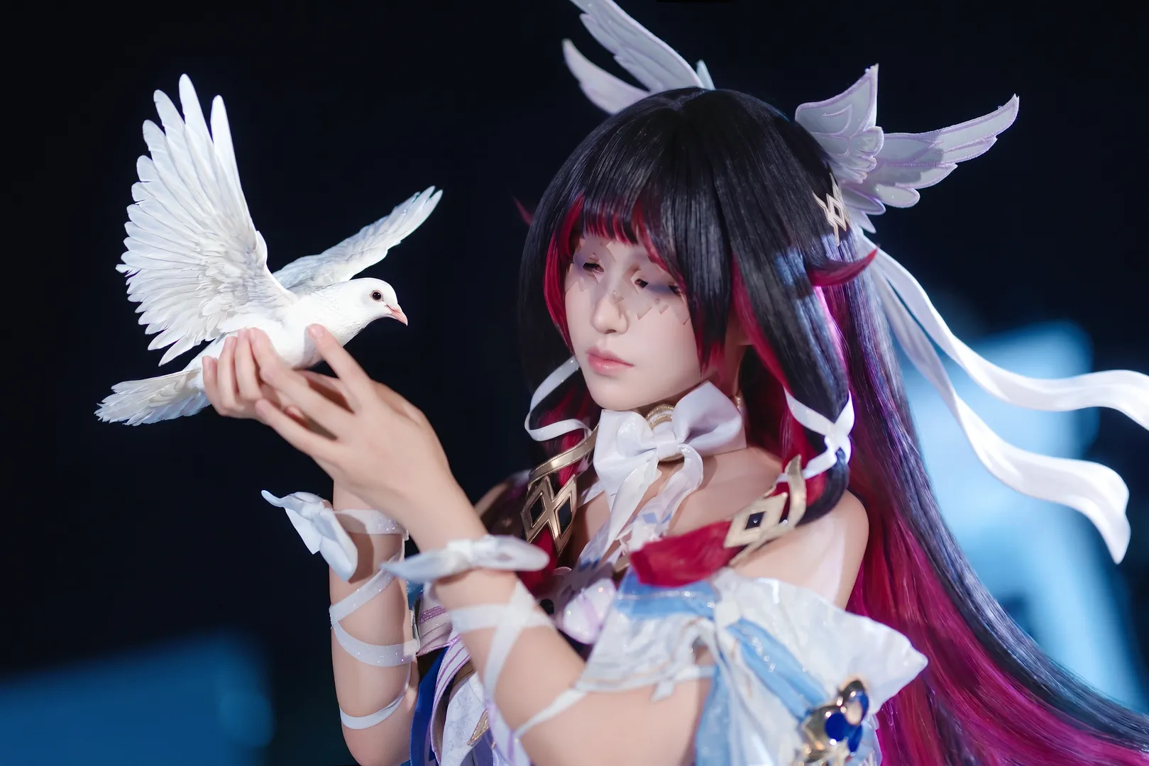 原神, 哥倫比婭cos, 同人產糧節, cosplay攝影, 魔法特效 - 第4張