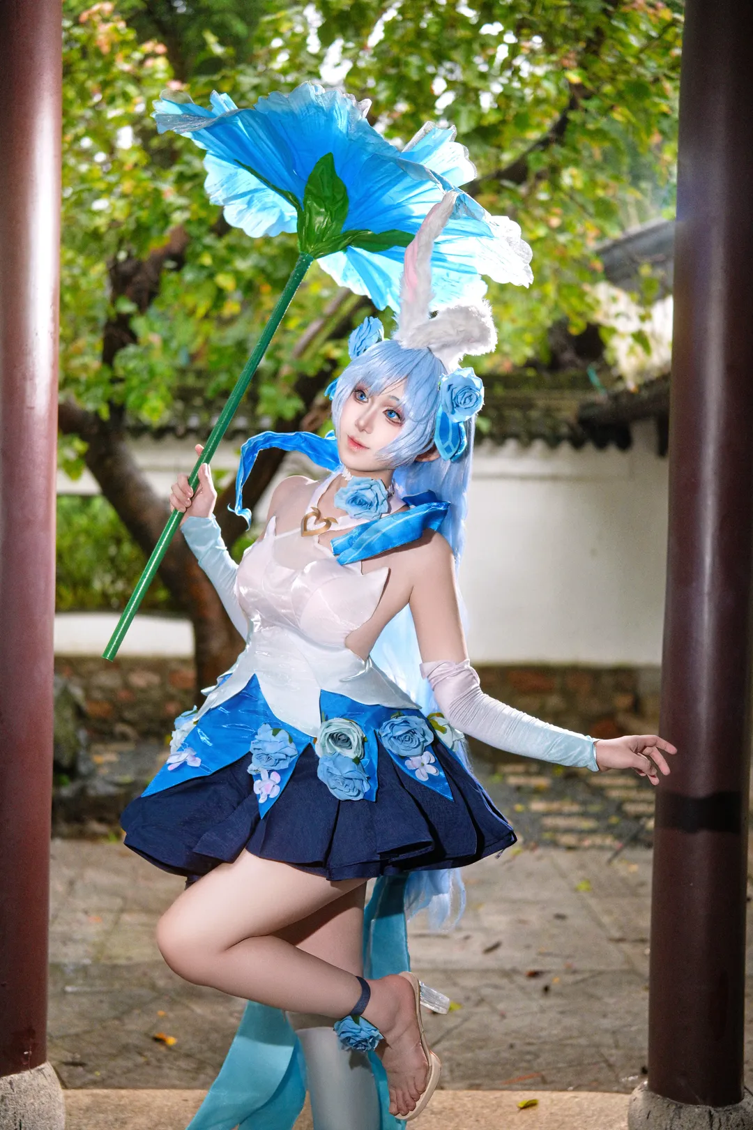 cosplay, Honor of Kings, Gongsun Li Cosplay, Dance Among Flowers, Courtyard photography