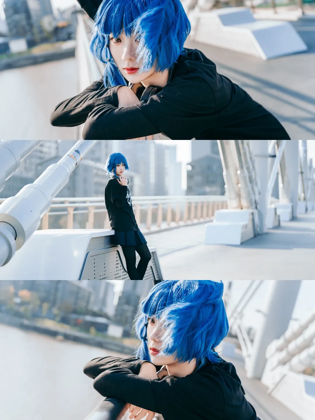 コスプレ撮影, ベーシスト, ぼっち・ざ・ろっく！, 山田リョウ コスプレ, 大運河公園 - 1枚目