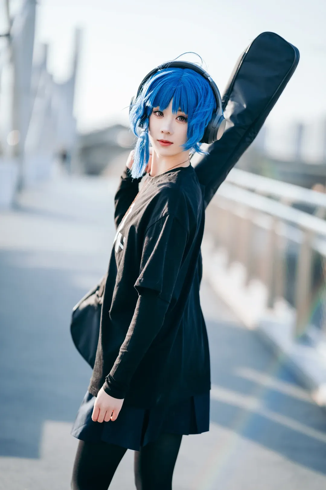 コスプレ撮影, ベーシスト, ぼっち・ざ・ろっく！, 山田リョウ コスプレ, 大運河公園 - 10枚目