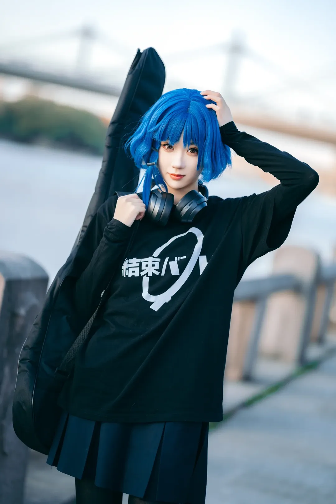 コスプレ撮影, ベーシスト, ぼっち・ざ・ろっく！, 山田リョウ コスプレ, 大運河公園 - 12枚目