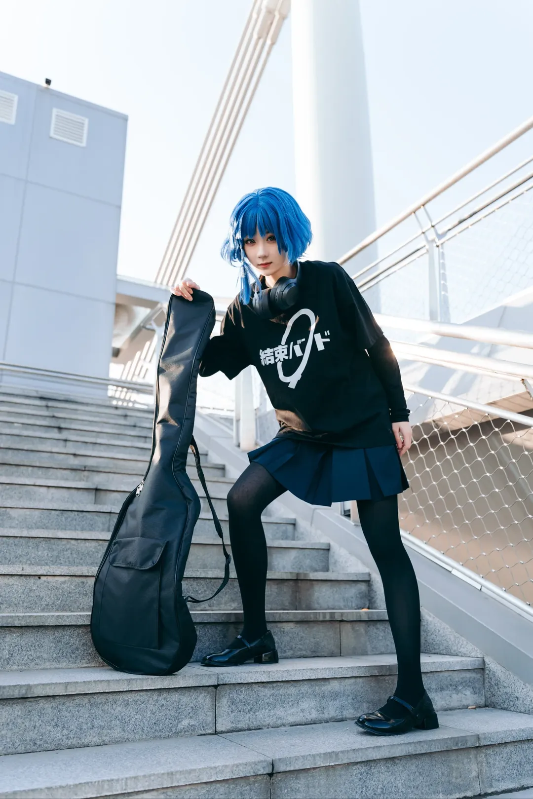 コスプレ撮影, ベーシスト, ぼっち・ざ・ろっく！, 山田リョウ コスプレ, 大運河公園 - 13枚目