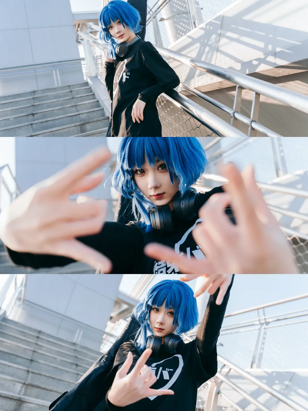 コスプレ撮影, ベーシスト, ぼっち・ざ・ろっく！, 山田リョウ コスプレ, 大運河公園 - 2枚目