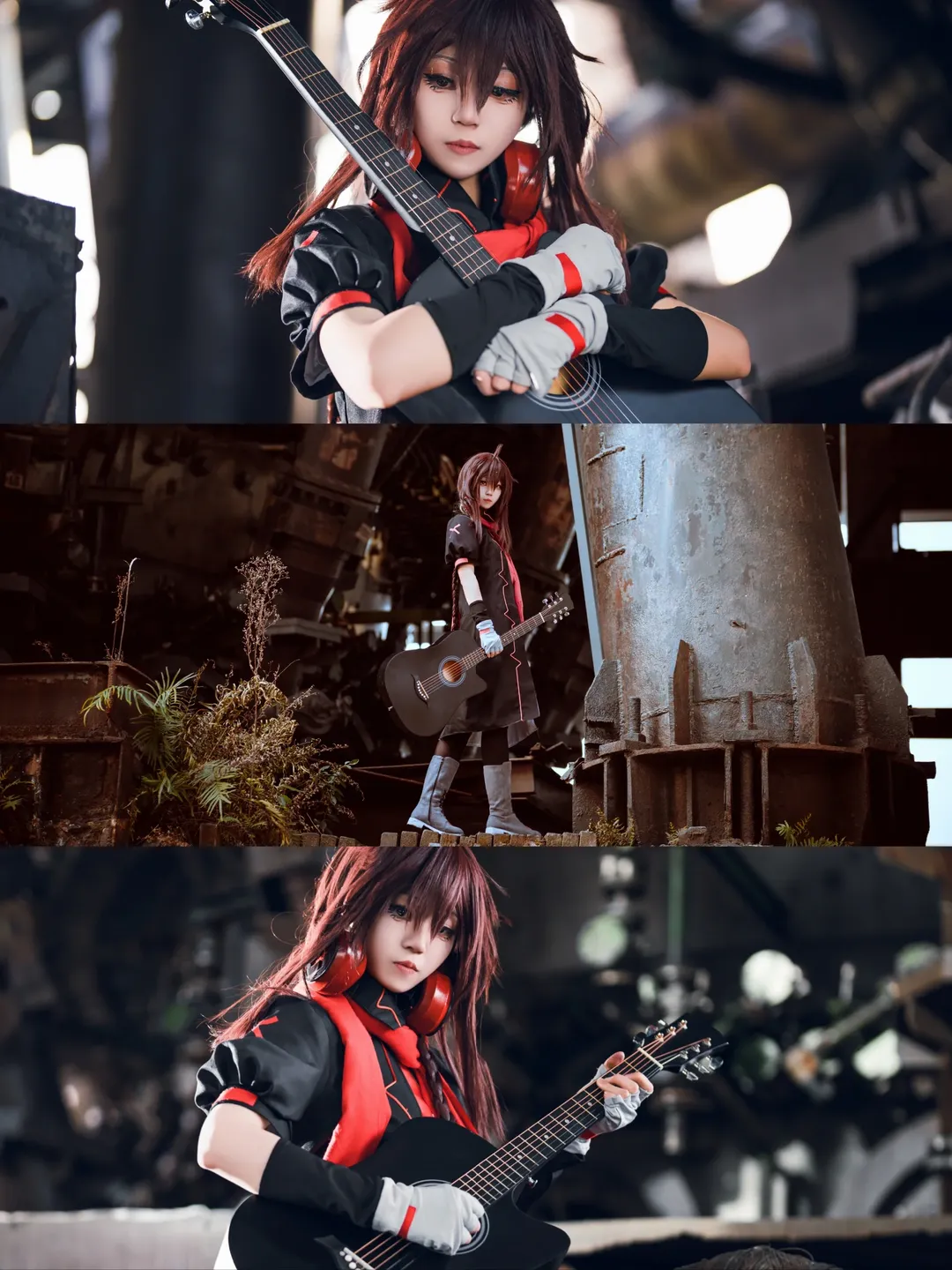工业风摄影, cosplay正片, 乐正绫cos, 末世歌者, 杭钢废墟 - 第4张