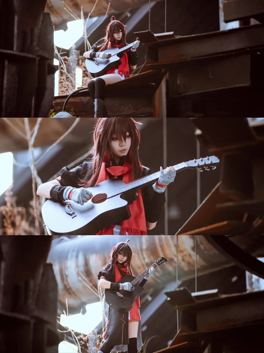 工业风摄影, cosplay正片, 乐正绫cos, 末世歌者, 杭钢废墟 - 第5张