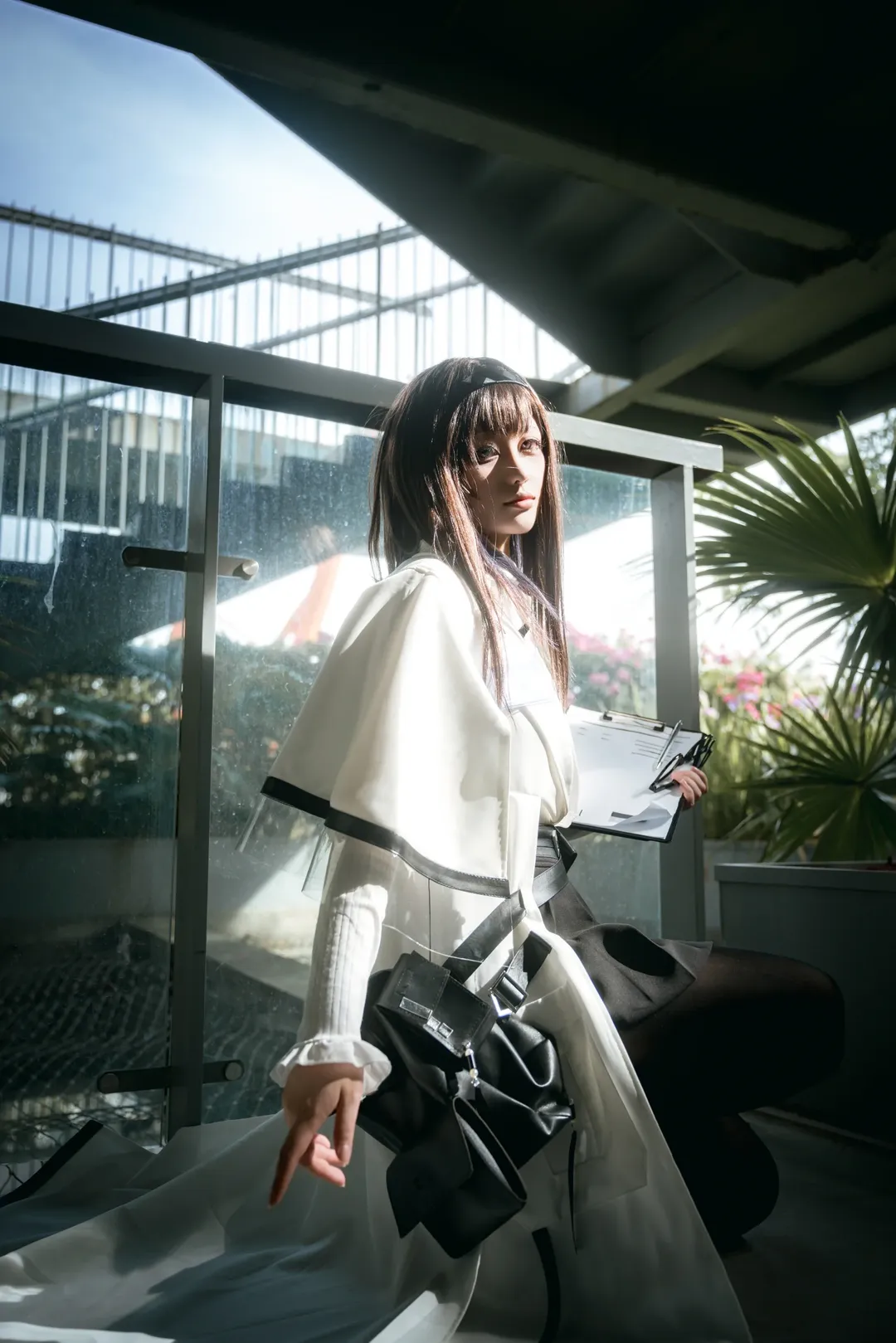 明日方舟, cosplay正片, 普瑞赛斯cos, 绿之丘摄影, 赛博女鬼 - 第8张