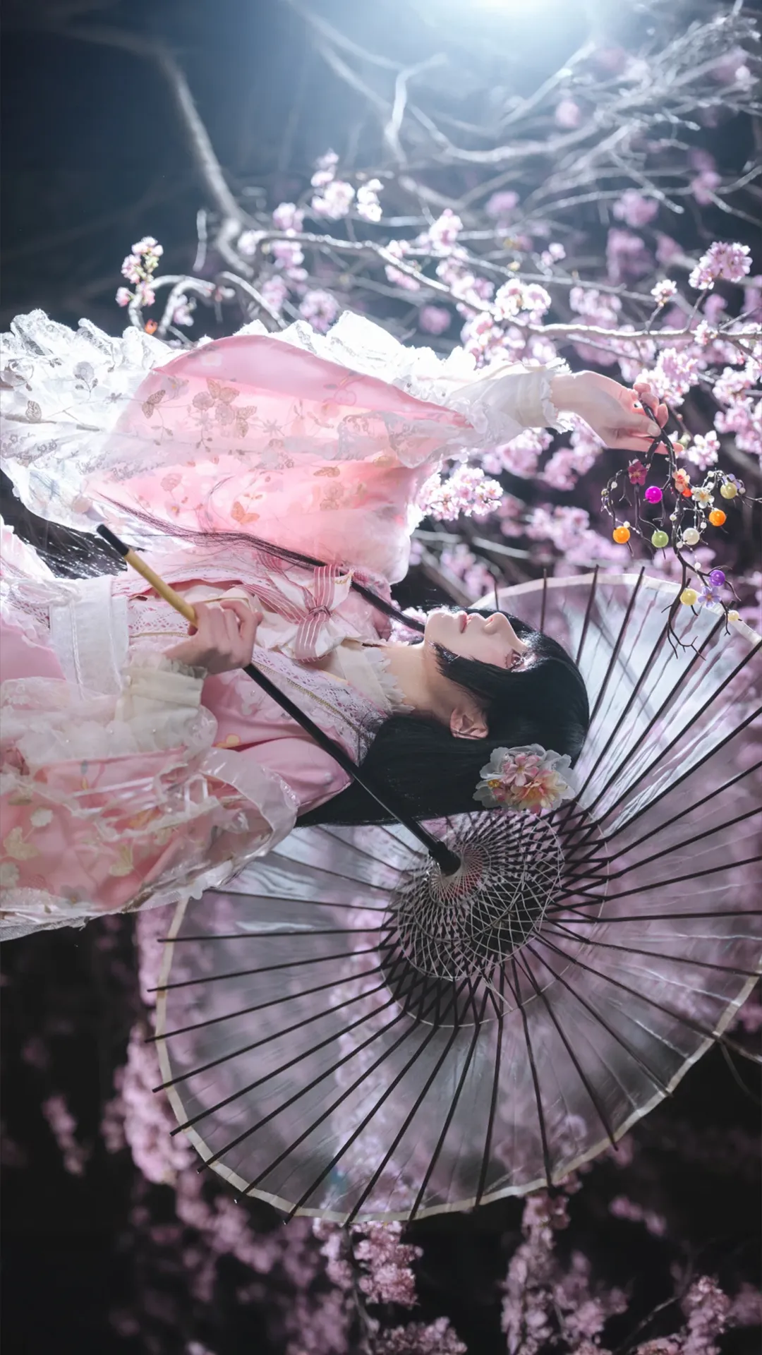 东方Project, 二次元cos, 车万, 夜樱摄影, 蓬莱山辉夜cos - 第5张