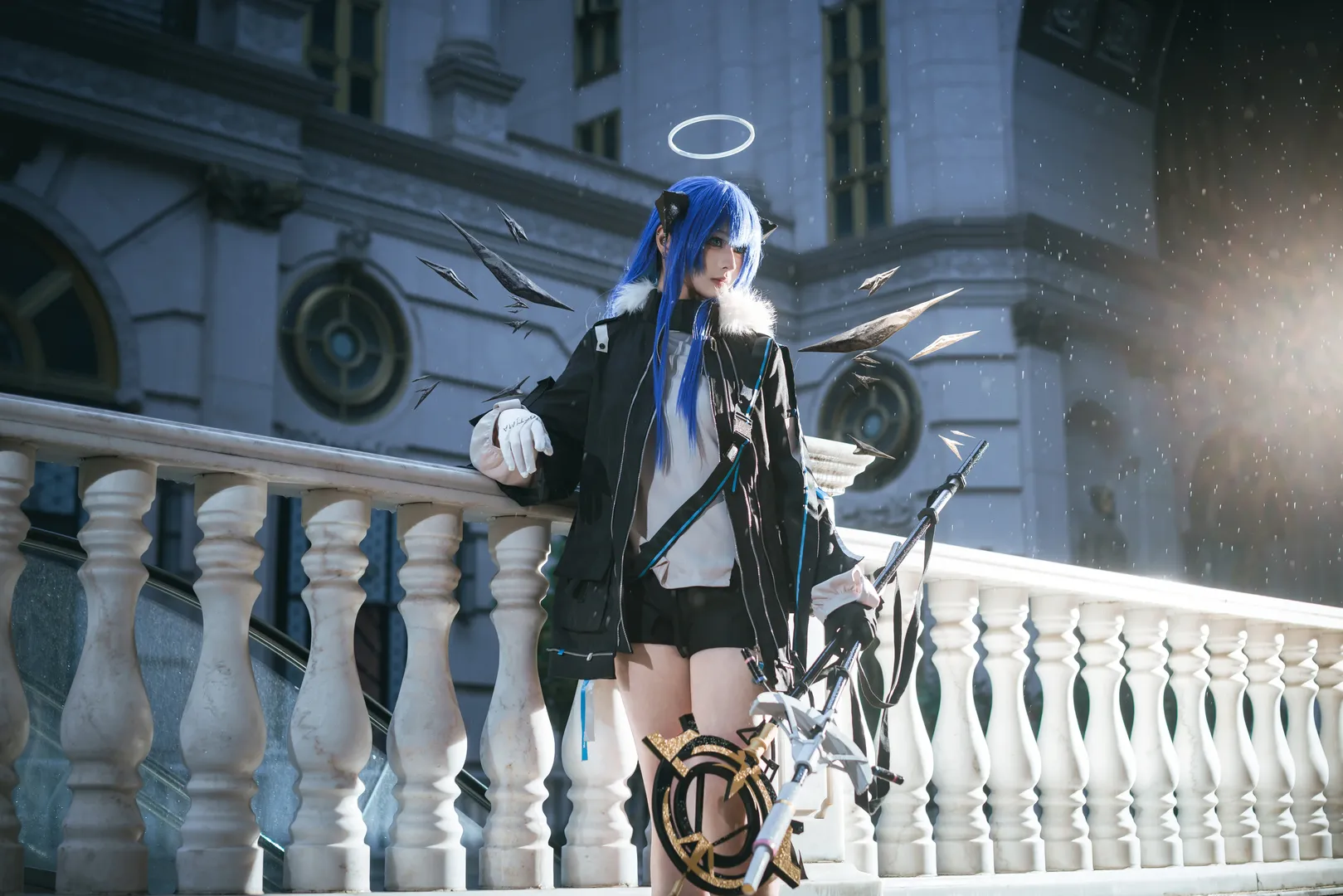 二次元cosplay, 明日方舟, 莫斯提馬cos, 荒時之鎖, 信使cos