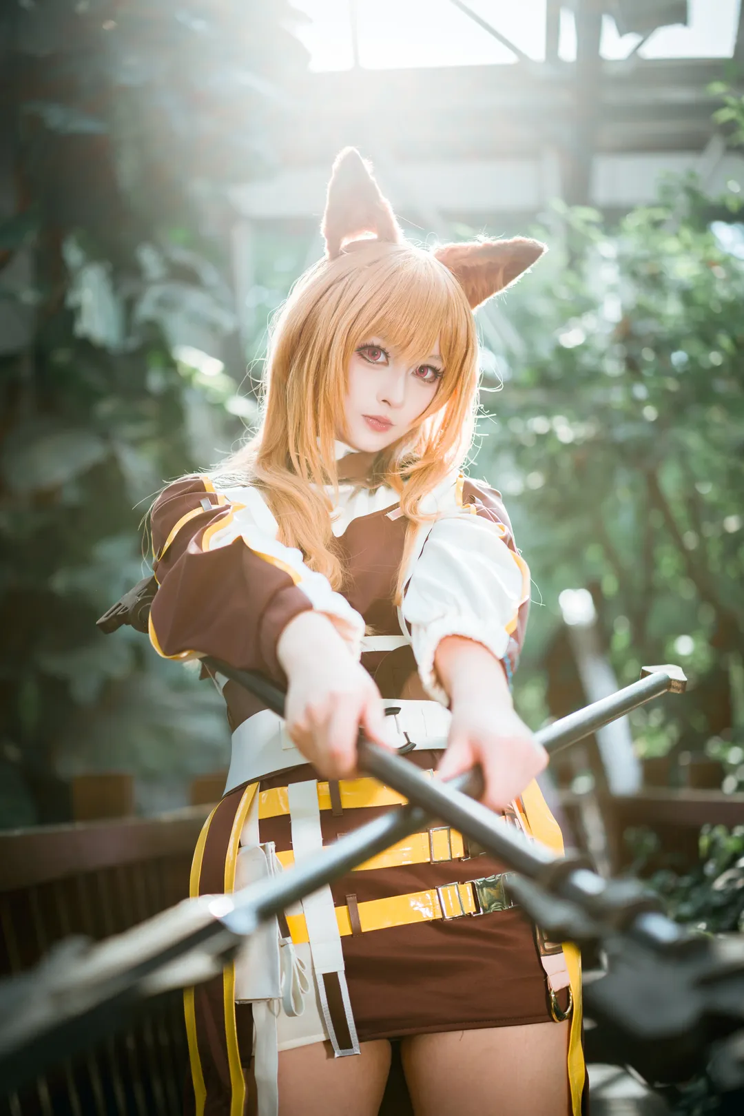 明日方舟, 刻俄柏cos, 武器道具, 兽耳娘cos, 丛林外景 - 第6张