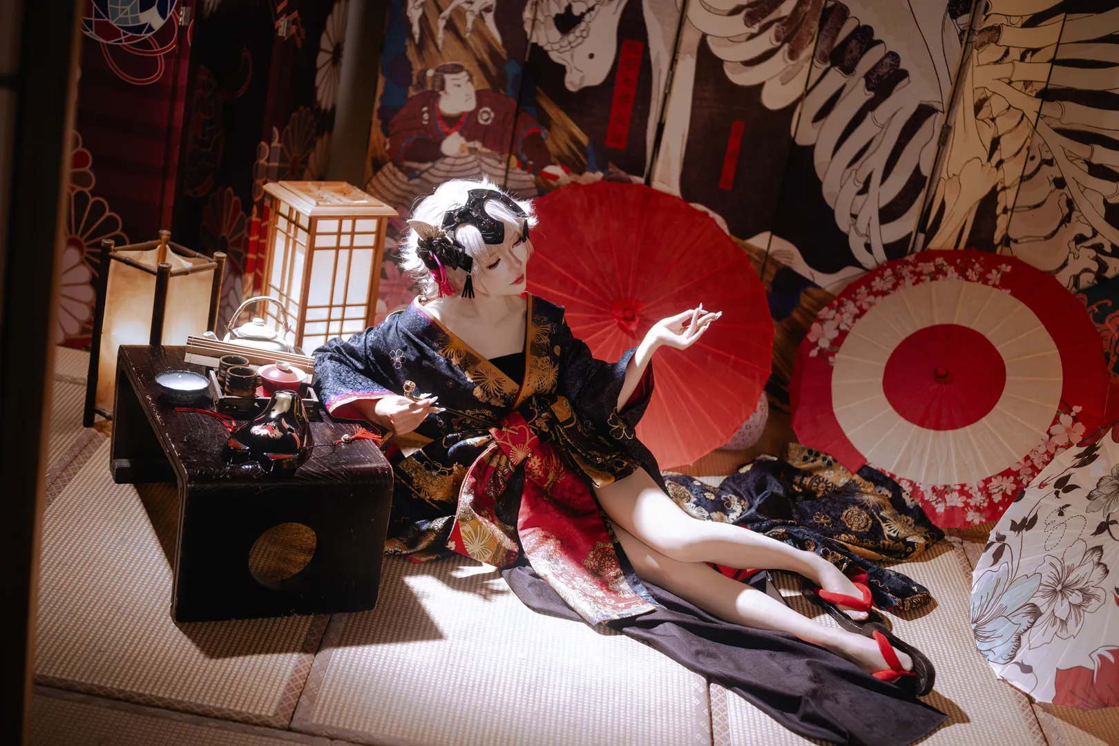 二次元摄影, 和风cos, FGO, 黑贞德cos, 花魁造型 - 第11张