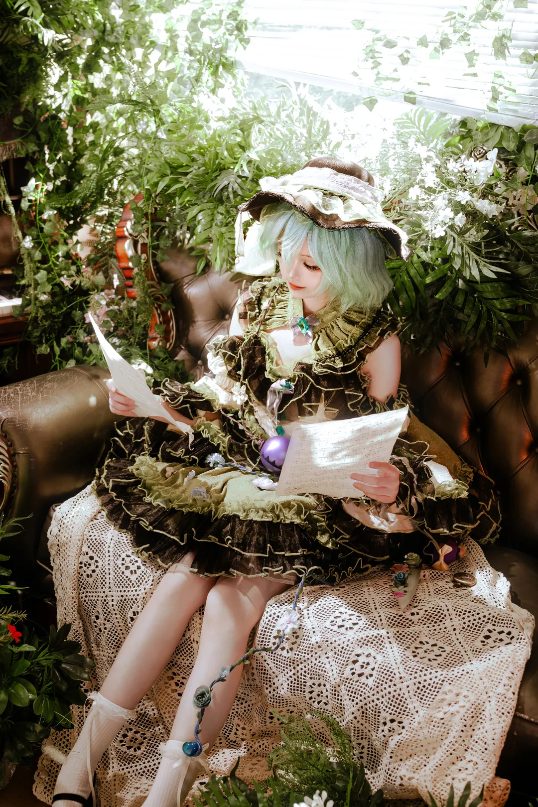 东方project, Cosplay摄影, 二次元cosplay, 古明地恋cos, 洛丽塔风 - 第2张