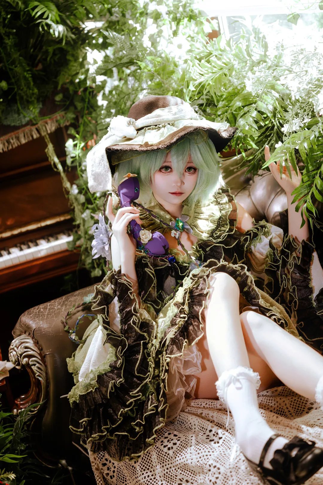 东方project, Cosplay摄影, 二次元cosplay, 古明地恋cos, 洛丽塔风