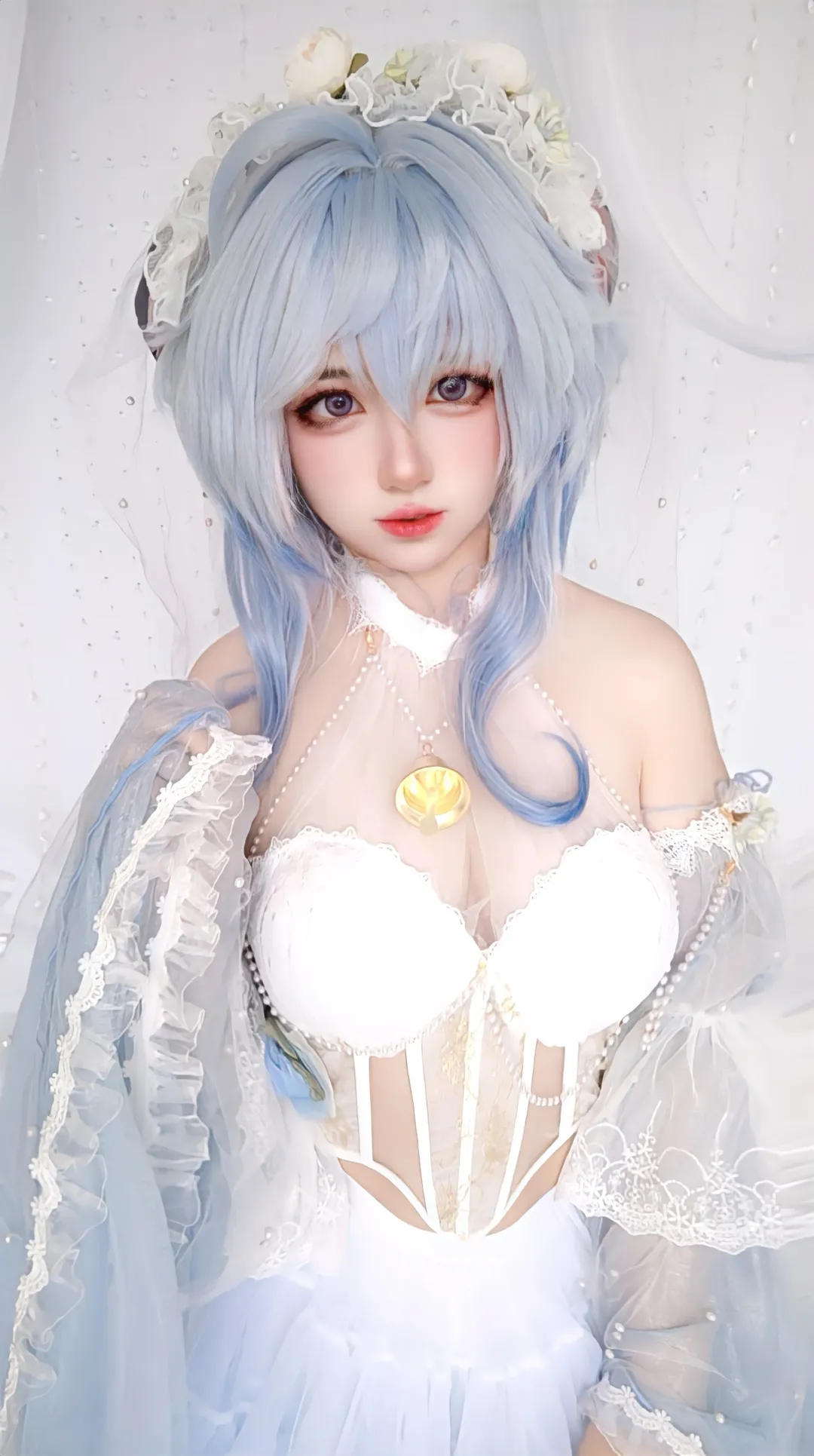 原神, 甘雨cos, 二次元摄影, 原神cosplay, 花嫁写真