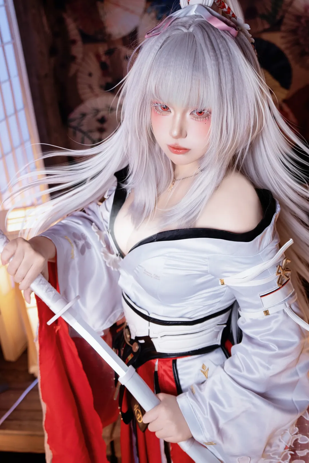 鸣潮, 绯雪cos, 二次元cos, 和风cosplay, 动漫角色扮演