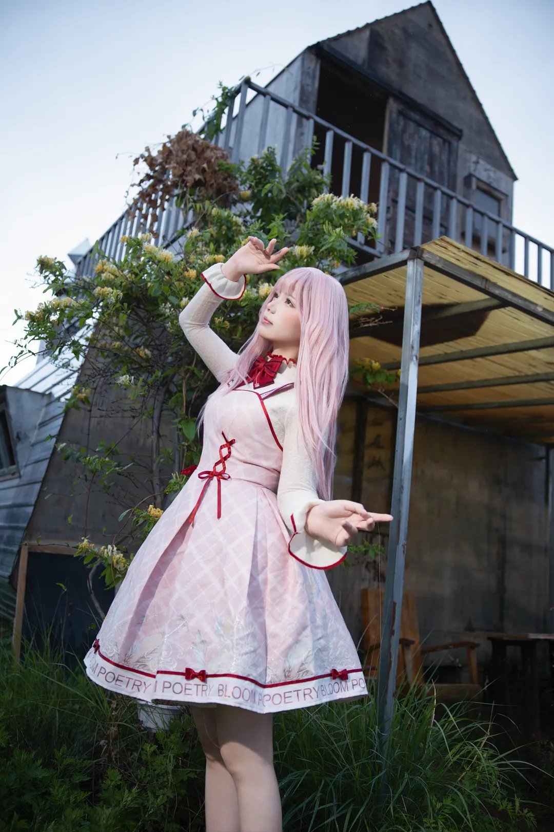 二次元コスプレ, ニキ コスプレ, 屋外ポートレート, 田園風撮影, シャイニングニキ