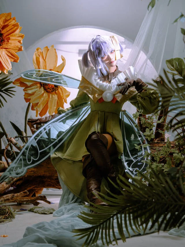 二次元cosplay, 摄影棚拍, Fate Grand Order, 森系精灵, 缪瑞恩cos - 第1张