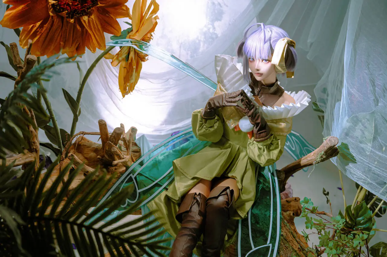 二次元cosplay, 摄影棚拍, Fate Grand Order, 森系精灵, 缪瑞恩cos - 第10张
