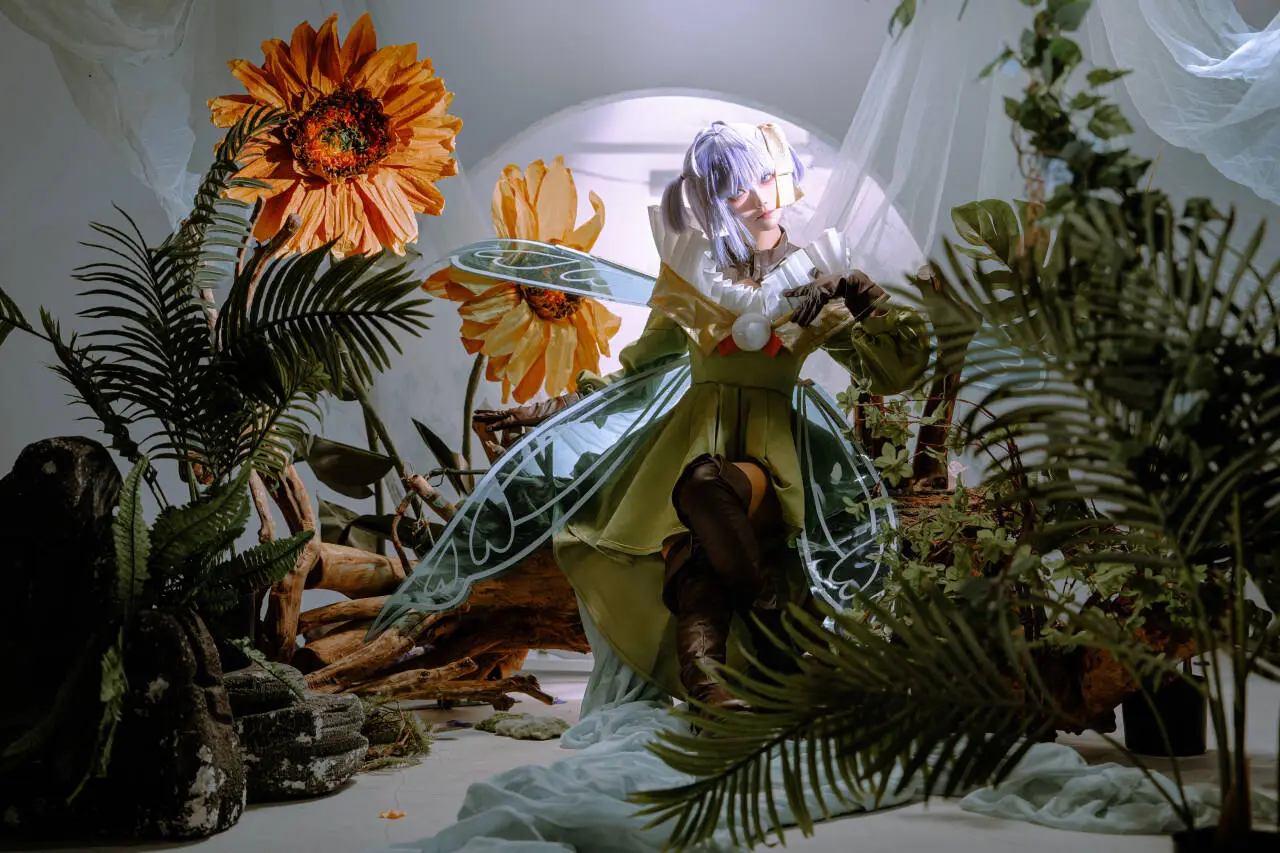 二次元cosplay, 摄影棚拍, Fate Grand Order, 森系精灵, 缪瑞恩cos - 第2张