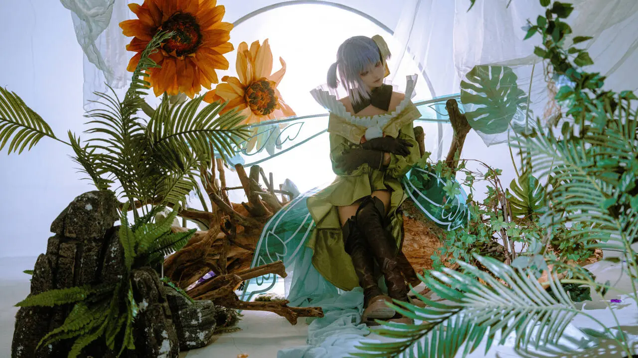 二次元cosplay, 摄影棚拍, Fate Grand Order, 森系精灵, 缪瑞恩cos - 第6张