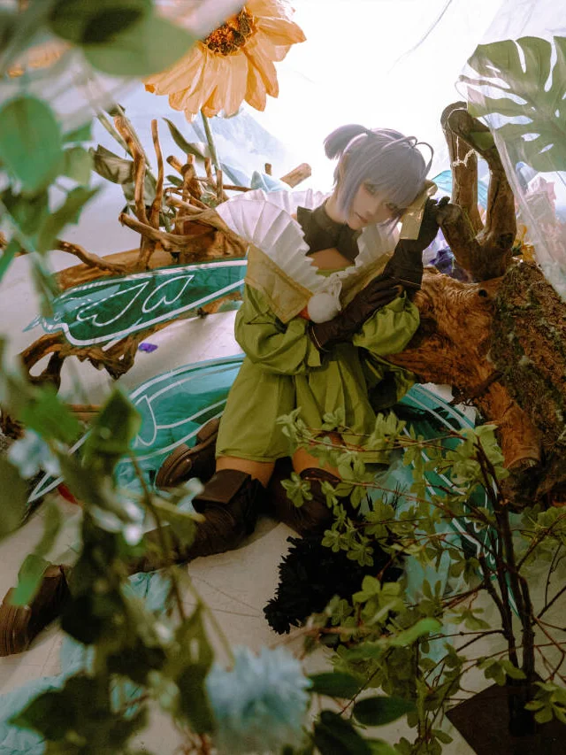 二次元cosplay, 摄影棚拍, Fate Grand Order, 森系精灵, 缪瑞恩cos - 第7张