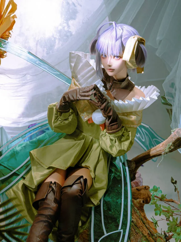 二次元cosplay, 摄影棚拍, Fate Grand Order, 森系精灵, 缪瑞恩cos - 第9张