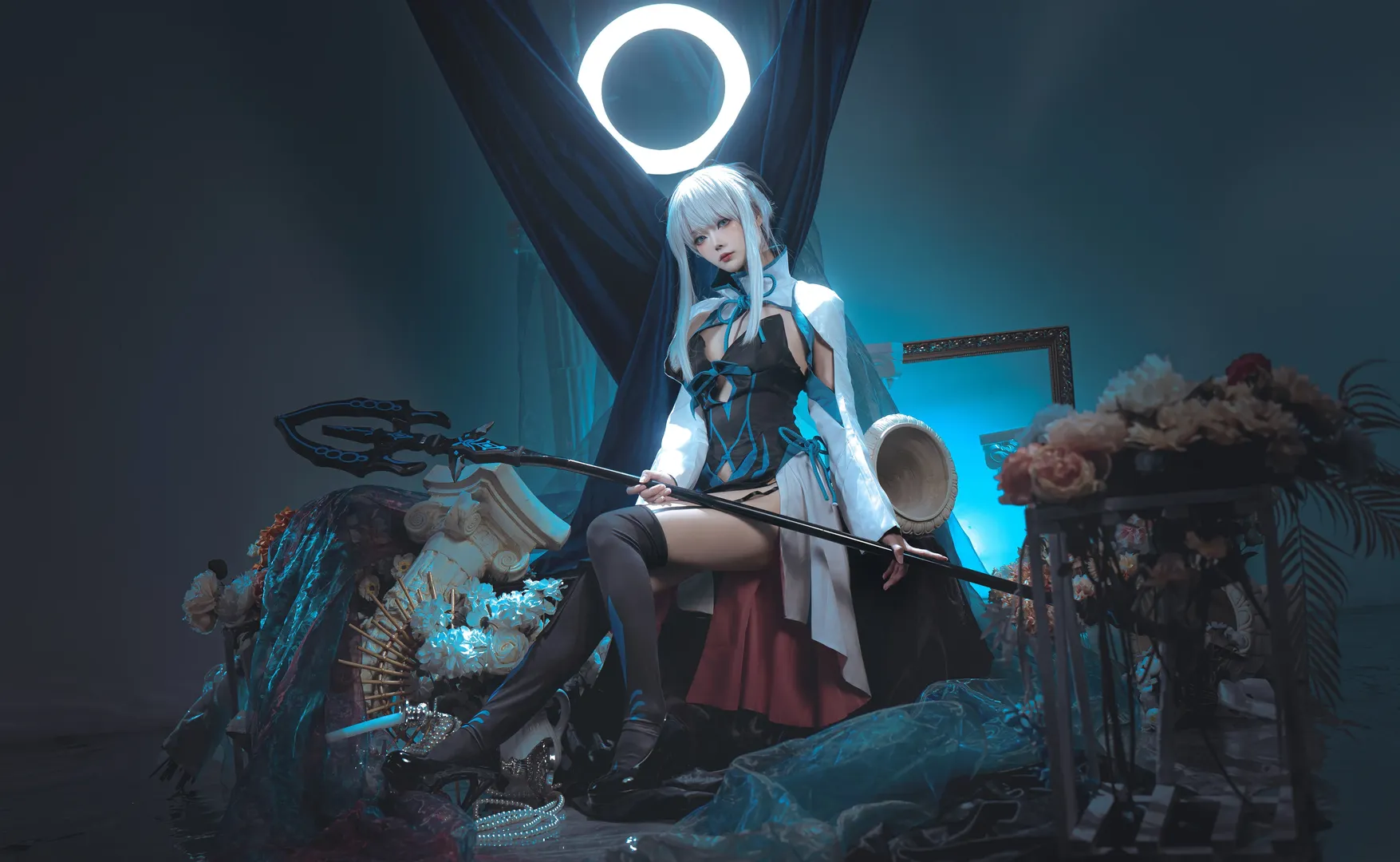 コスプレ, Fate/Grand Order, 雰囲気のある写真, モルガン コスプレ, 妖精国 - 2枚目